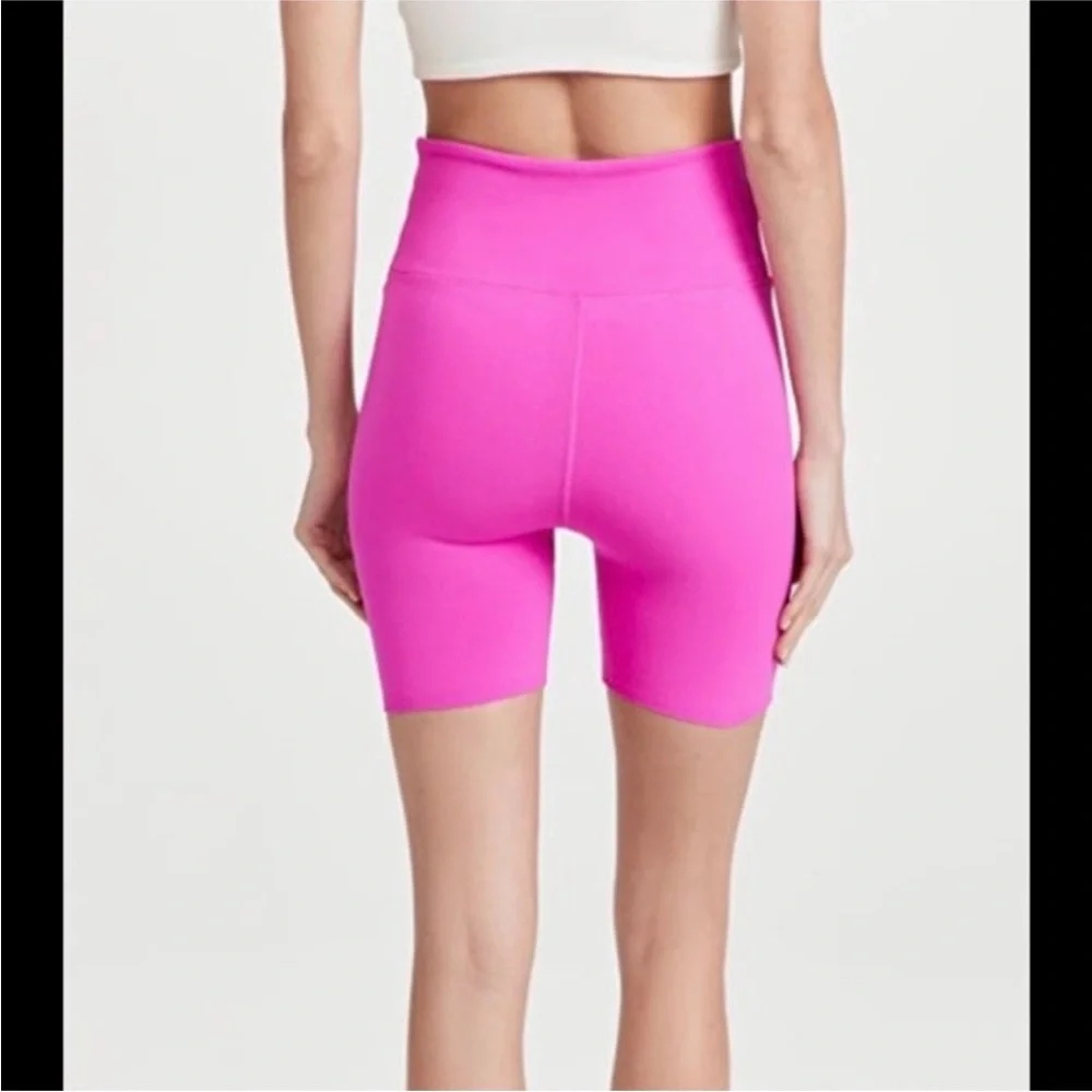 FREE PEOPLE MOVEMENT PINK CROSS WAIST BLAZE IT BIKE SHORTS